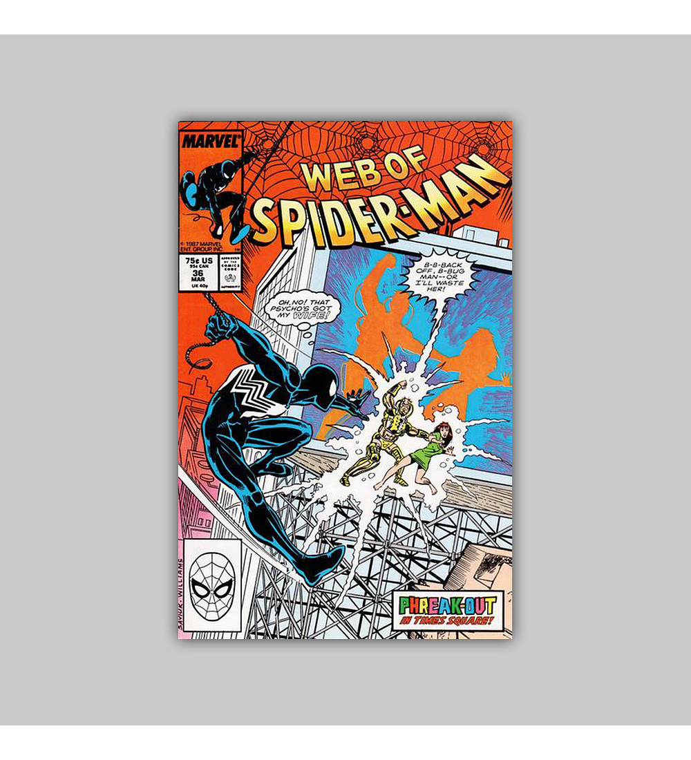 Web of Spider-Man 36 NM (9.2) 1988
