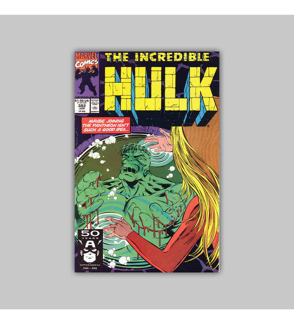 Incredible Hulk 382 VF/NM (9.0) 1991