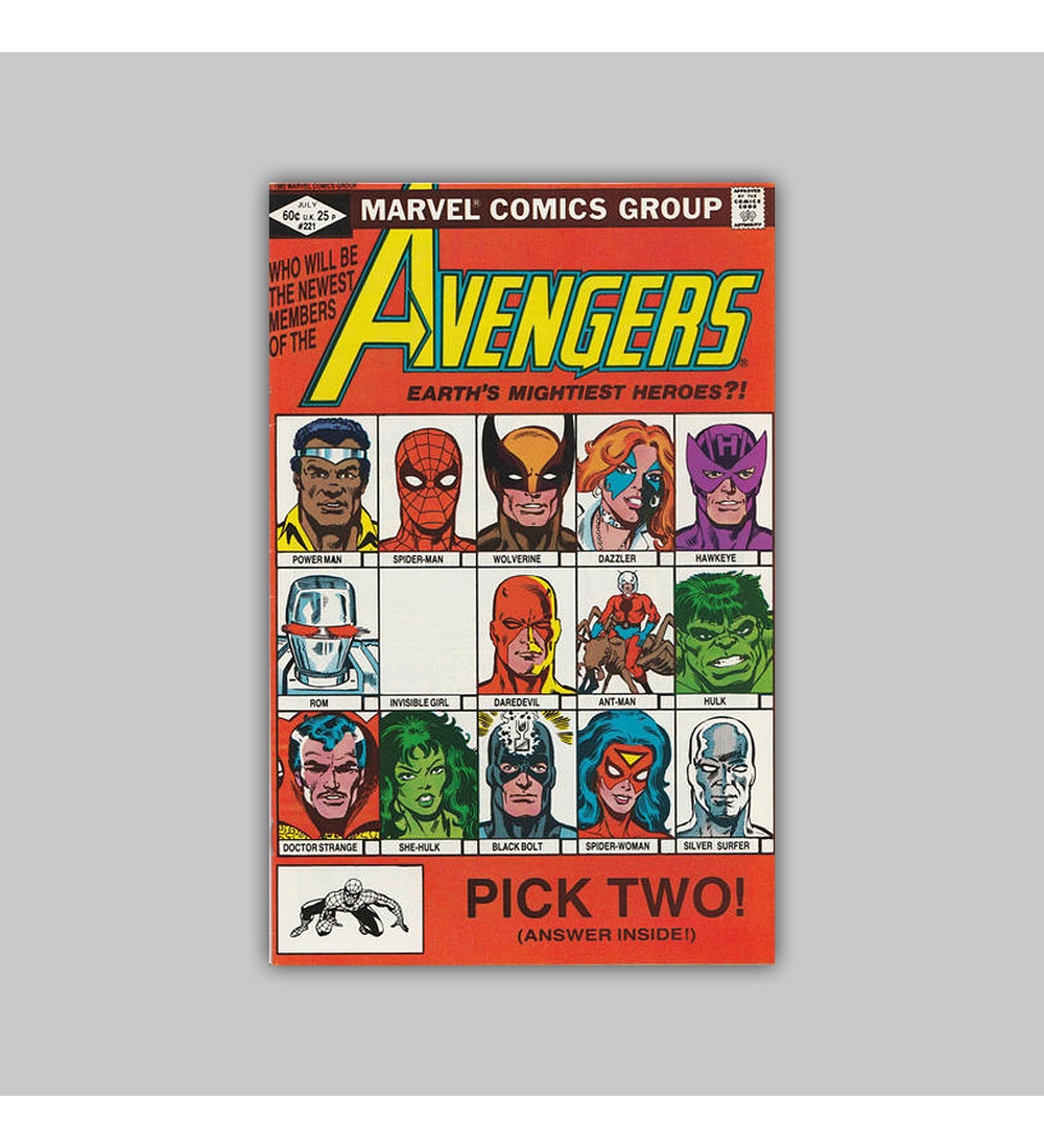Avengers 221 1982