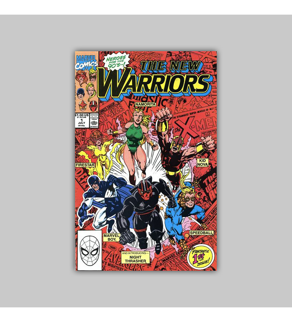 New Warriors 1 VF/NM (9.0) 1990