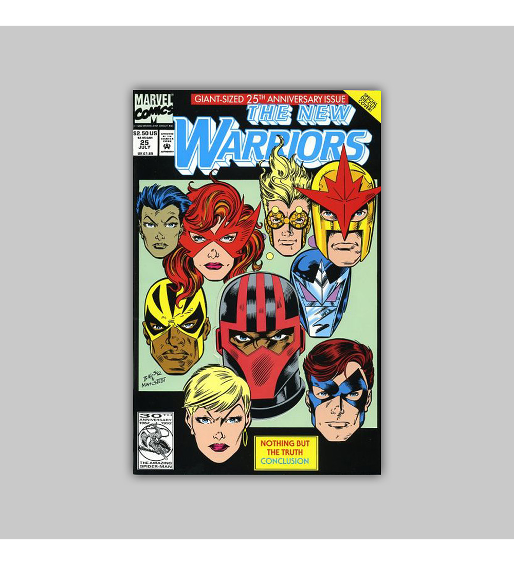 New Warriors 25 Die-Cut 1992