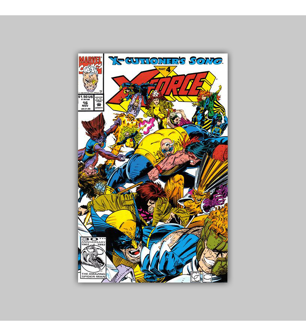 X-Force 16 Polybagged 1992