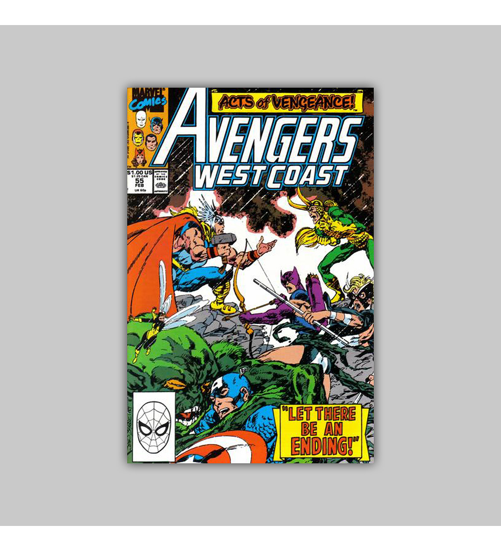 Avengers West Coast 55 1990