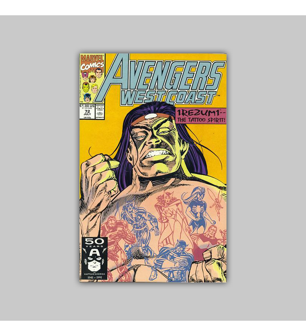 Avengers West Coast 72 1991