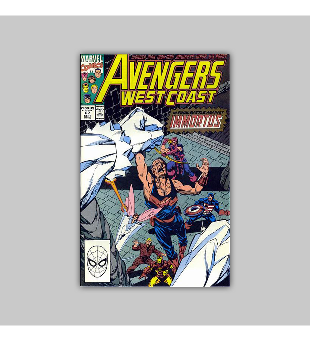 Avengers West Coast 62 1990