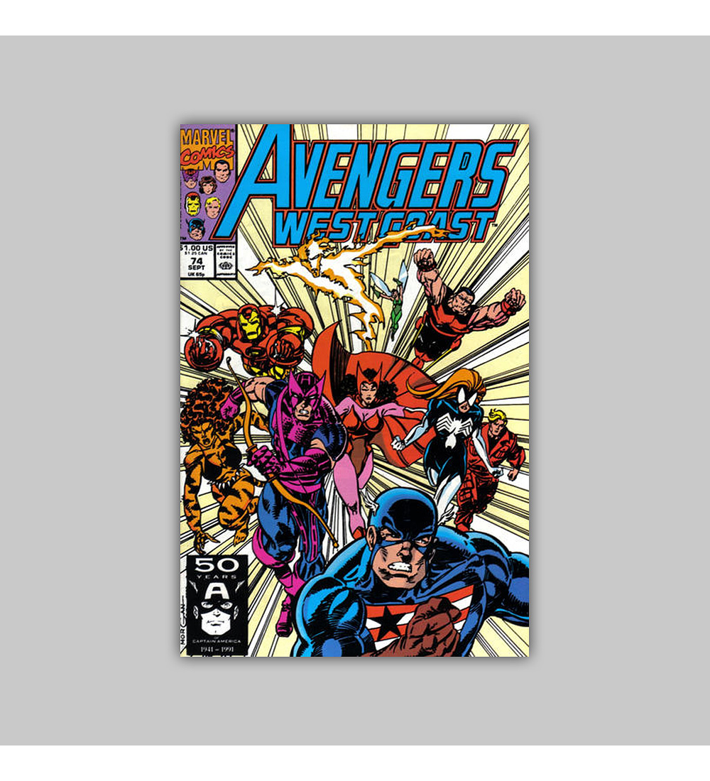 Avengers West Coast 74 1991
