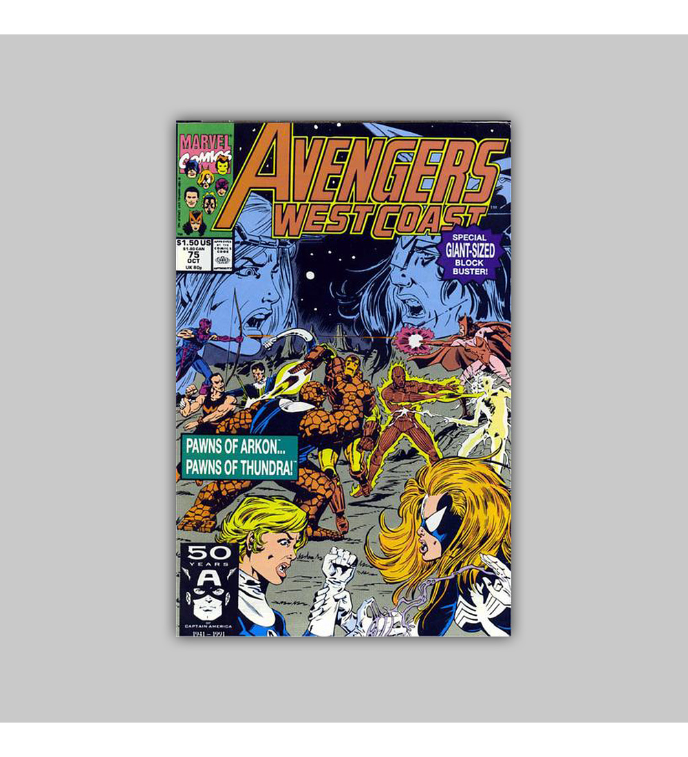 Avengers West Coast 75 1991