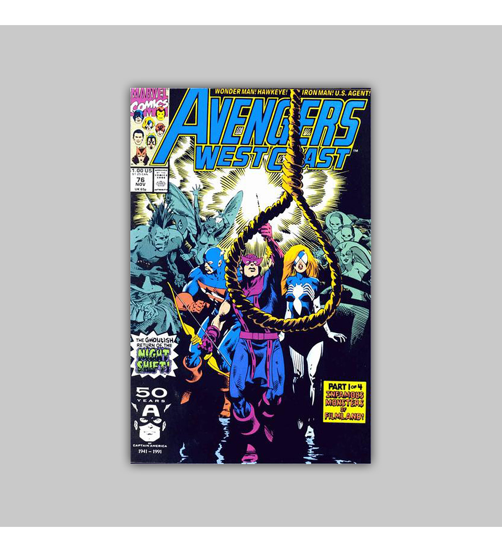Avengers West Coast 76 1991