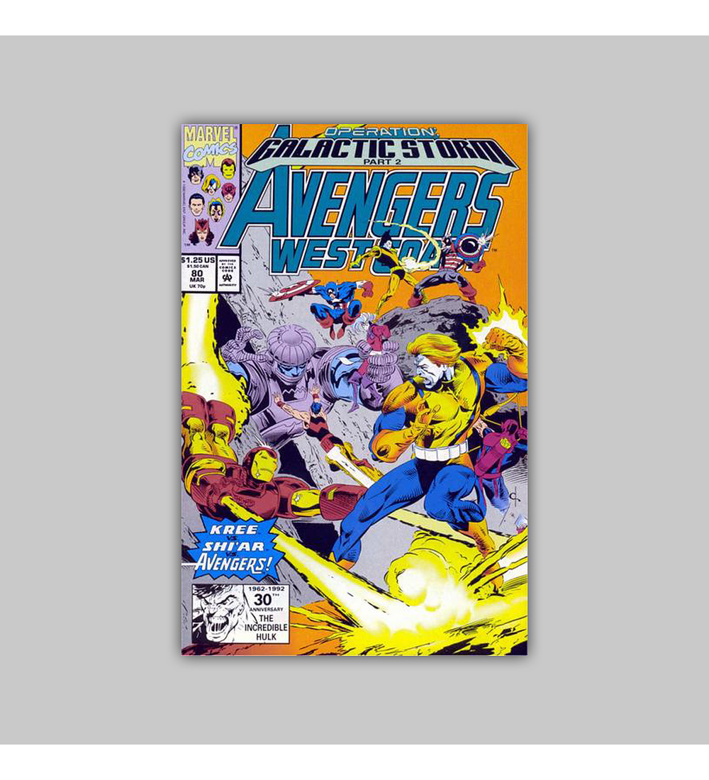 Avengers West Coast 80 1992