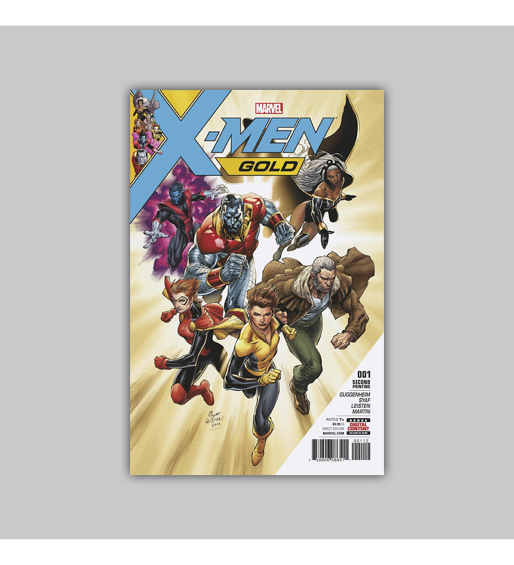 X-Men: Gold 1 2nd printing 2017