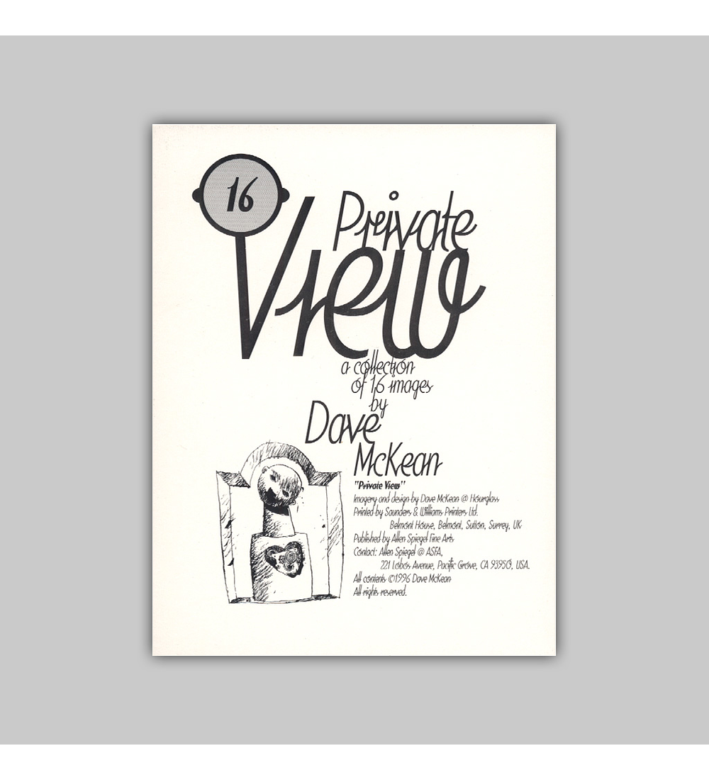 Dave McKean Postcard Set: Private View 1996