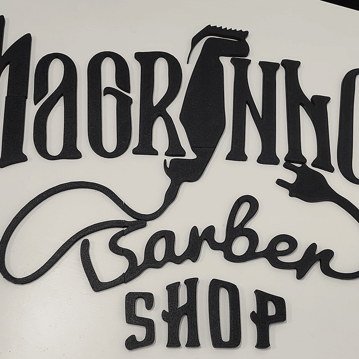 Letreiro MagrinhoZ BarberShop 1