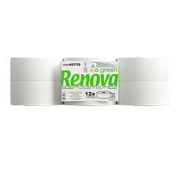 Papel Higiénico Jumbo Maxi Renova Green Folha Dupla (12 Rolos x 180m)