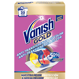 Vanish Gold 12 Toalhitas de Proteção de Cores