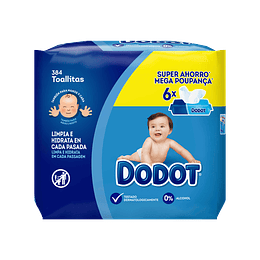 Dodot Tampa Azul Six Pack 384 Toalhitas