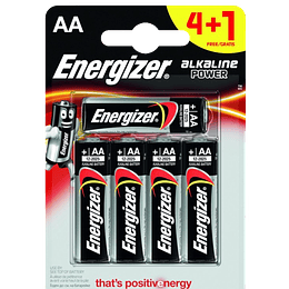 Energizer Pilhas Alcalinas AA - 5 Pilhas