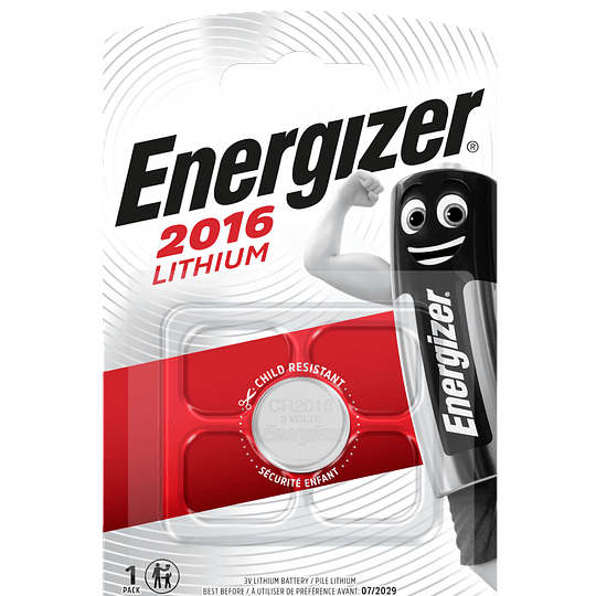 Energizer Pilhas de Lítio CR2016 - 1 Pilha