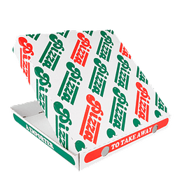 Caixas de Pizza em Cartão Branco - 100 Unidades