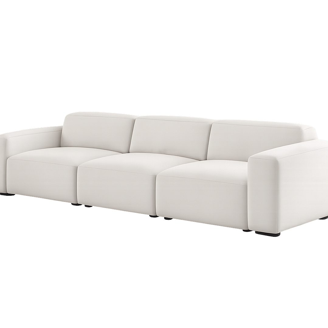 Sofá Lineal De 3c Modular Modelo Nahomi 2