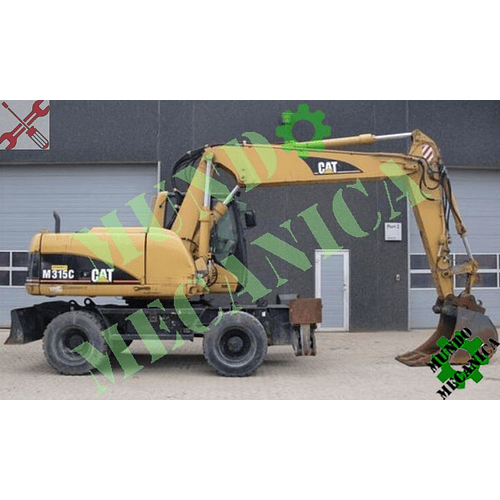 Manual Taller excavadora con ruedas Caterpillar Cat M315C