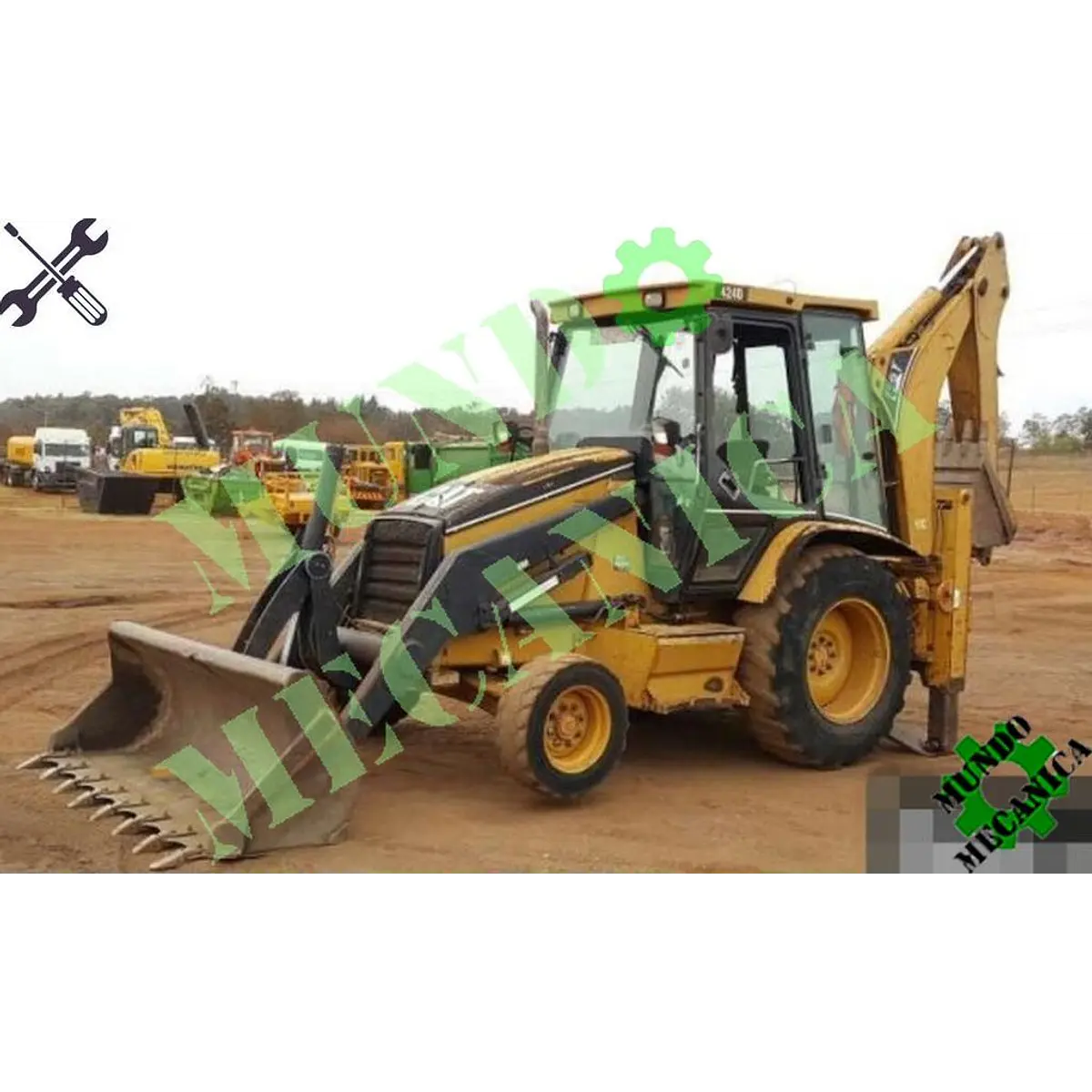 Manual Taller retroexcavadora Caterpillar Cat 424D
