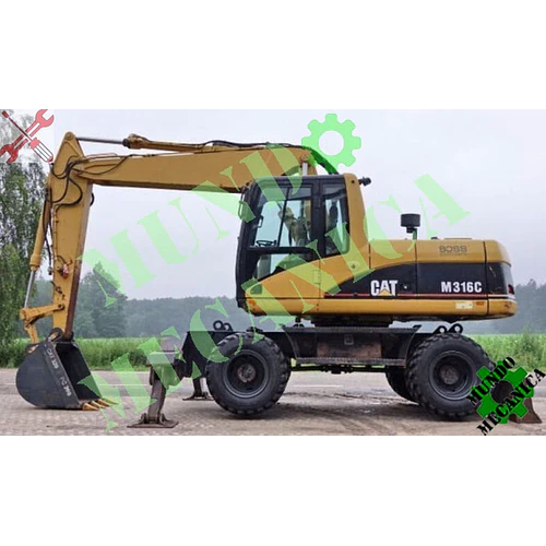 Manual Taller excavadora con ruedas Caterpillar Cat M316C