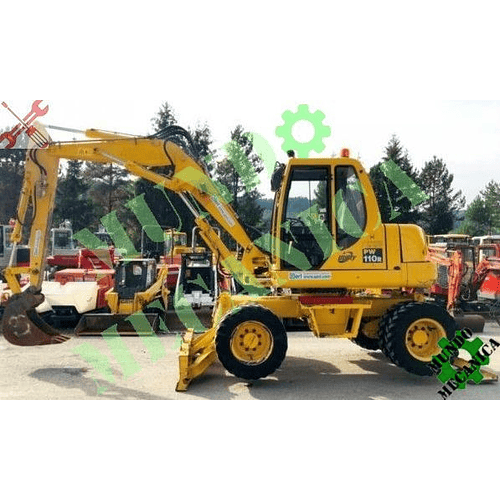  Manual Taller de excavadora hidráulica Komatsu PW110R-1