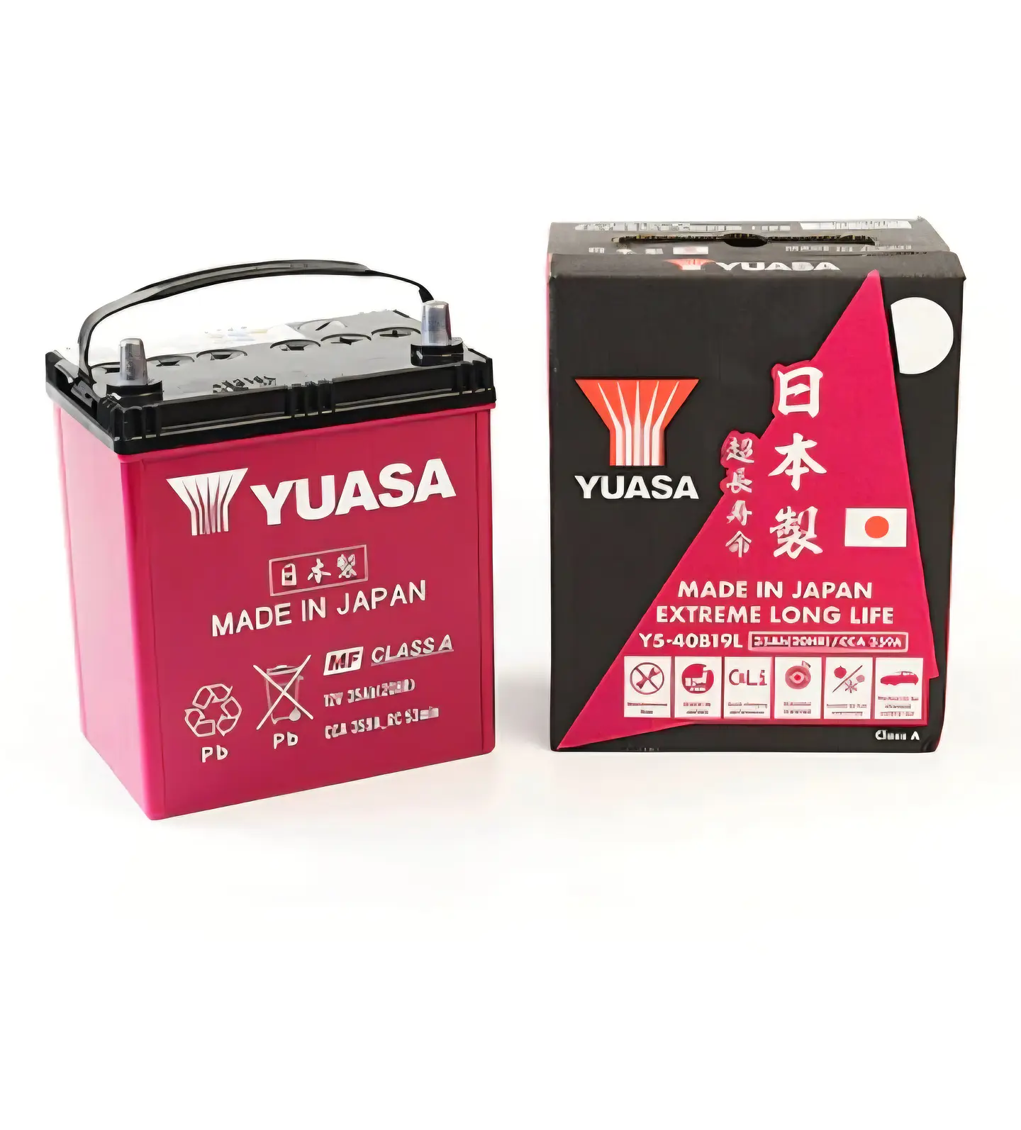 Batería de Auto Yuasa 40B19R 2