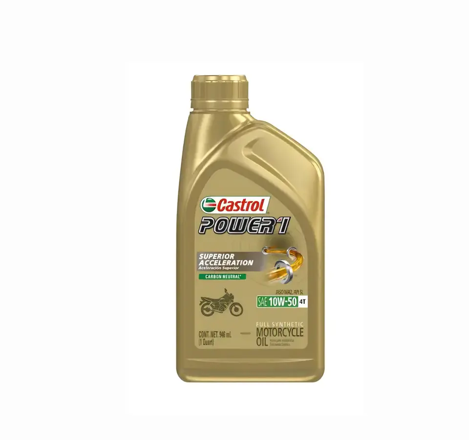 Aceite para Motos 4 Tiempos CASTROL 10W50 Power1 Sintético 946ml 1