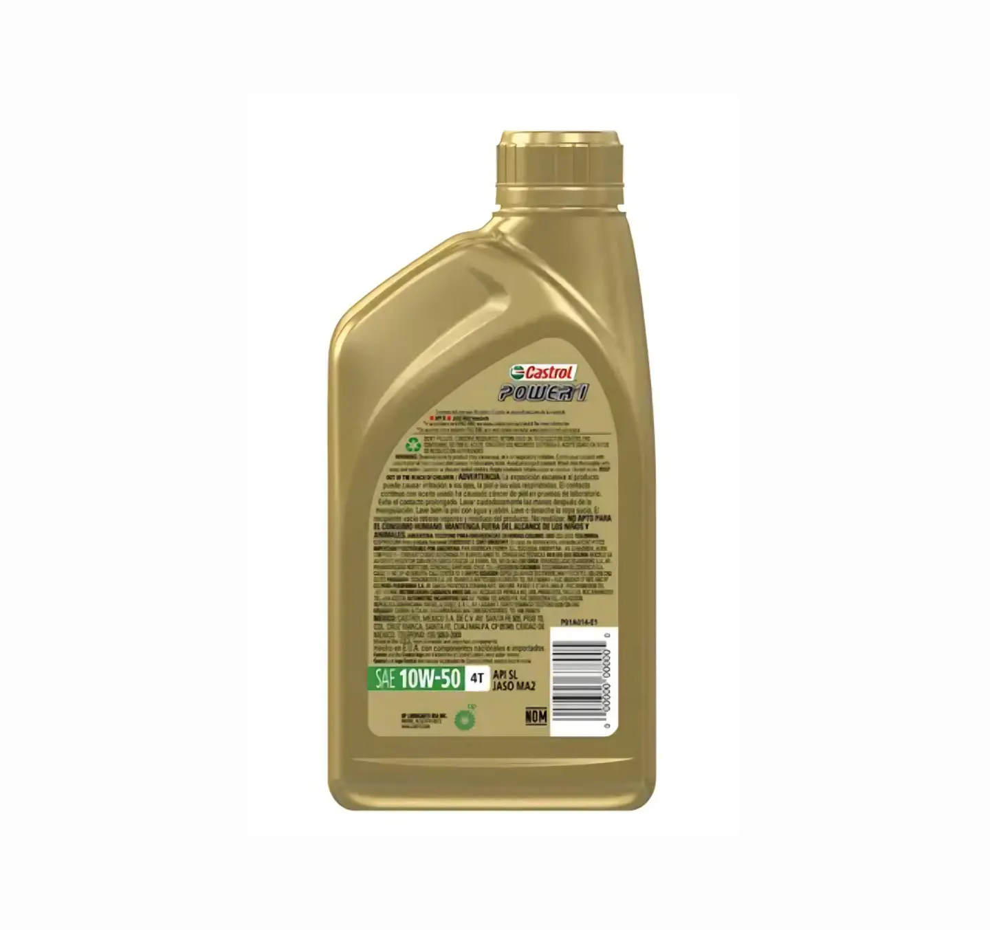 Aceite para Motos 4 Tiempos CASTROL 10W50 Power1 Sintético 946ml 2