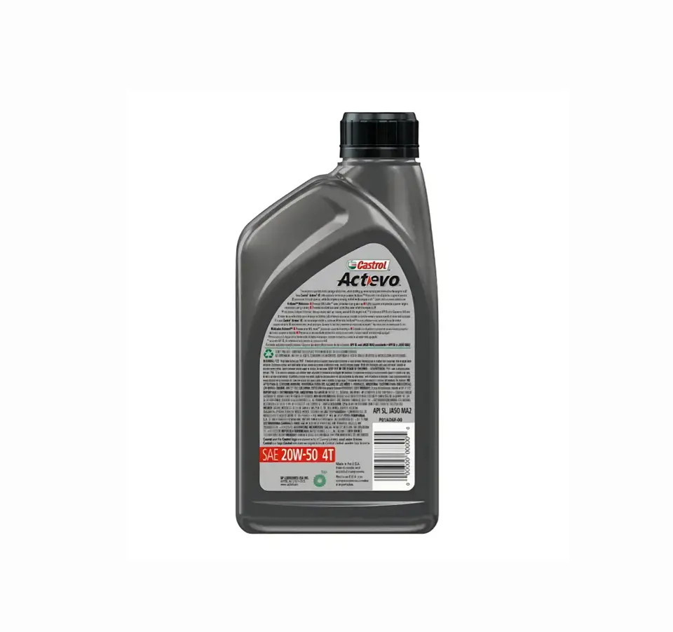 Aceite para Motos 4 Tiempos CASTROL 20W50 Actevo Semi-Sintético 1L 2