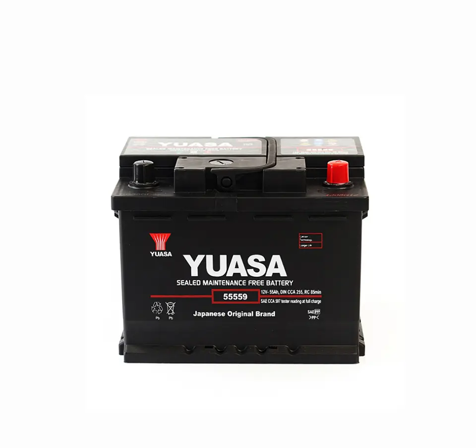 Batería Yuasa 55559 SMF de 55AH,CCA 550 1