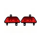 Lifan x50 año 2018 kit completo de reflectores traseros de parachoque original  - Miniatura 1