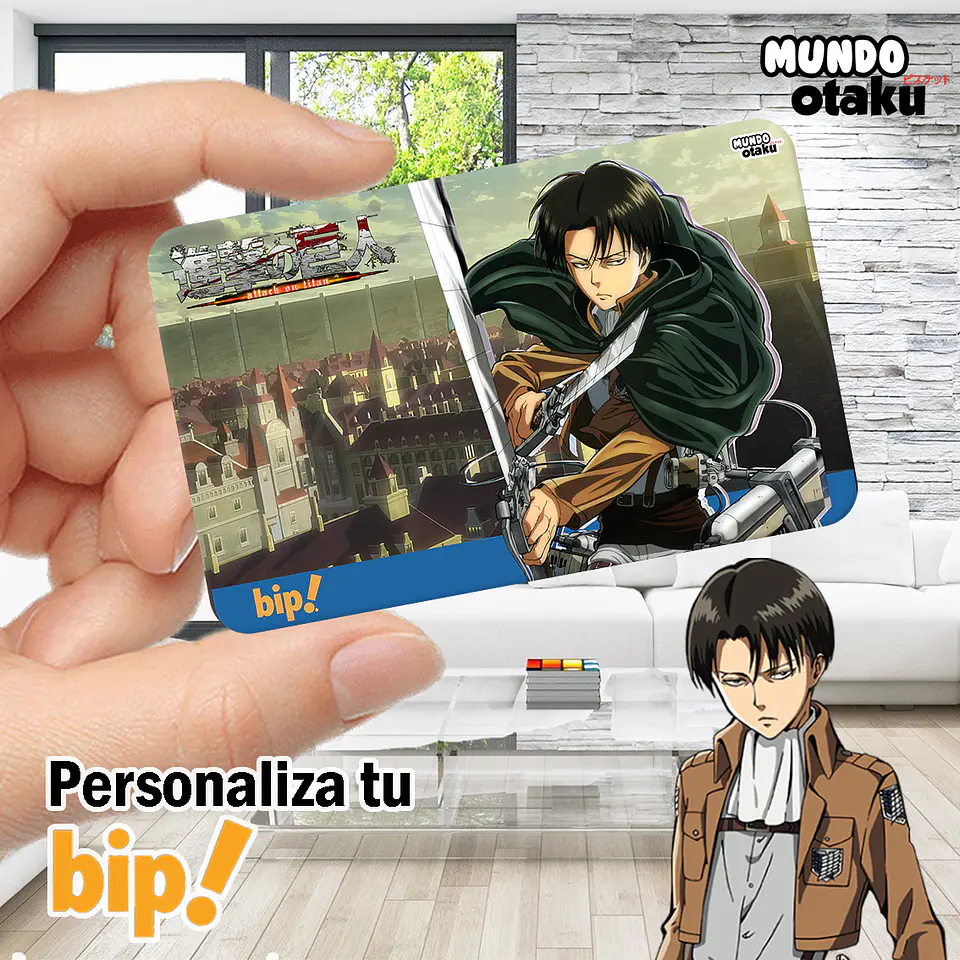 Stickers Tarjeta Bip! - Shingeki no Kyojin 1