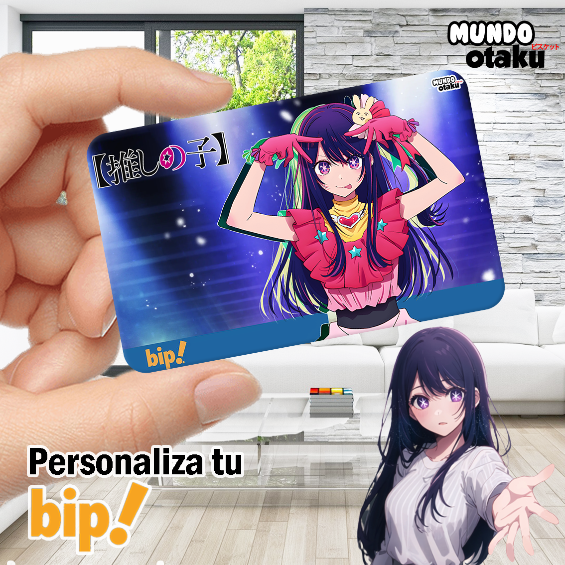 Sticker Tarjeta Bip! - Oshi no Ko