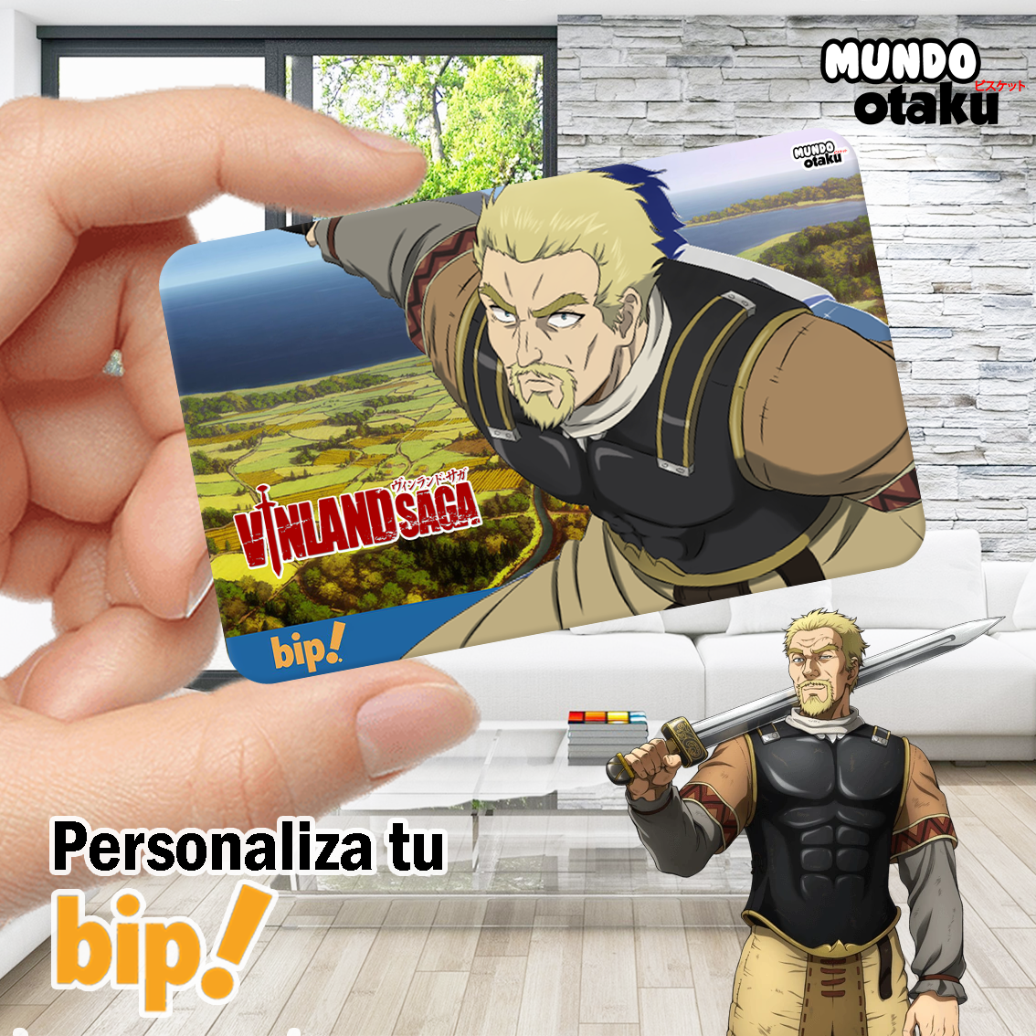 Sticker Tarjeta Bip! - Vinland Saga
