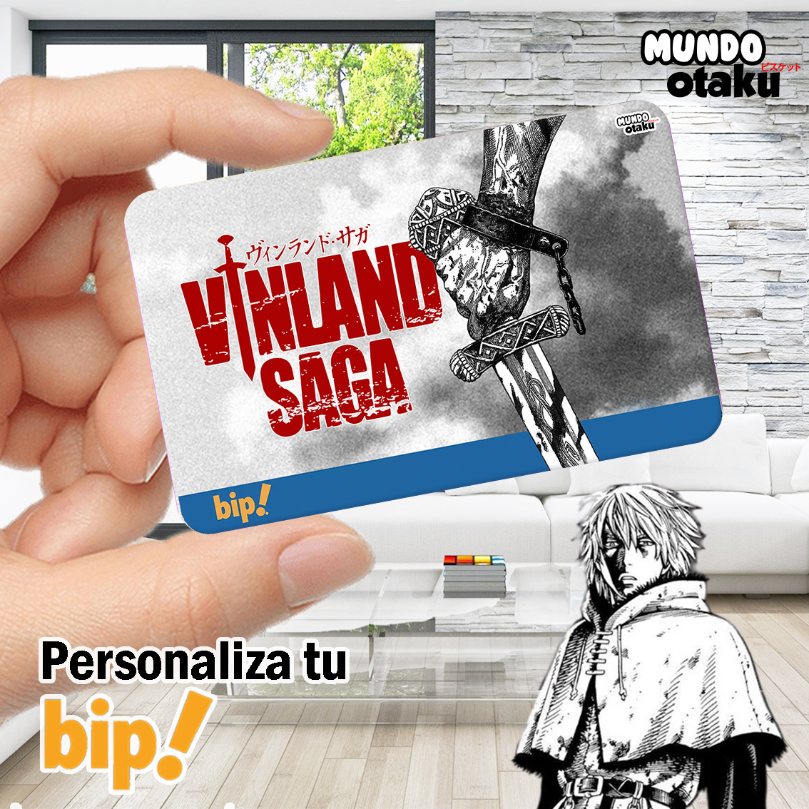 Sticker Tarjeta Bip! - Vinland Saga
