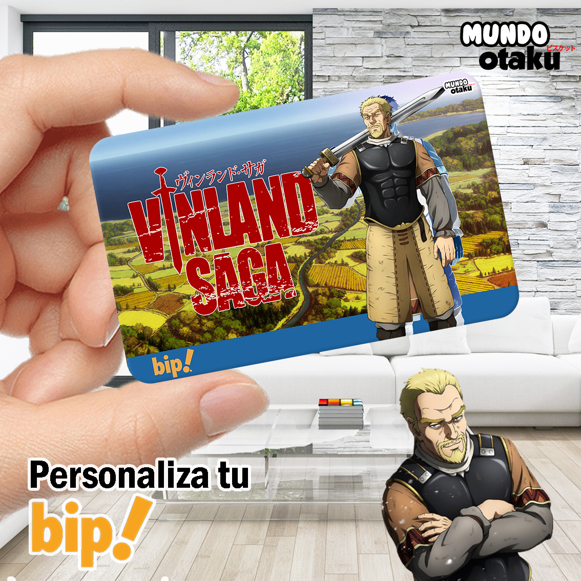 Sticker Tarjeta Bip! - Vinland Saga 1