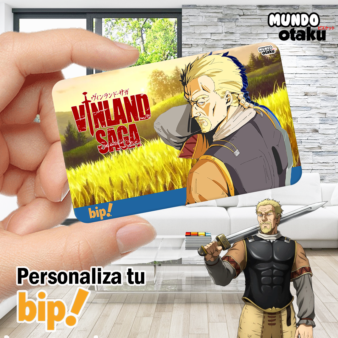 Sticker Tarjeta Bip! - Vinland Saga