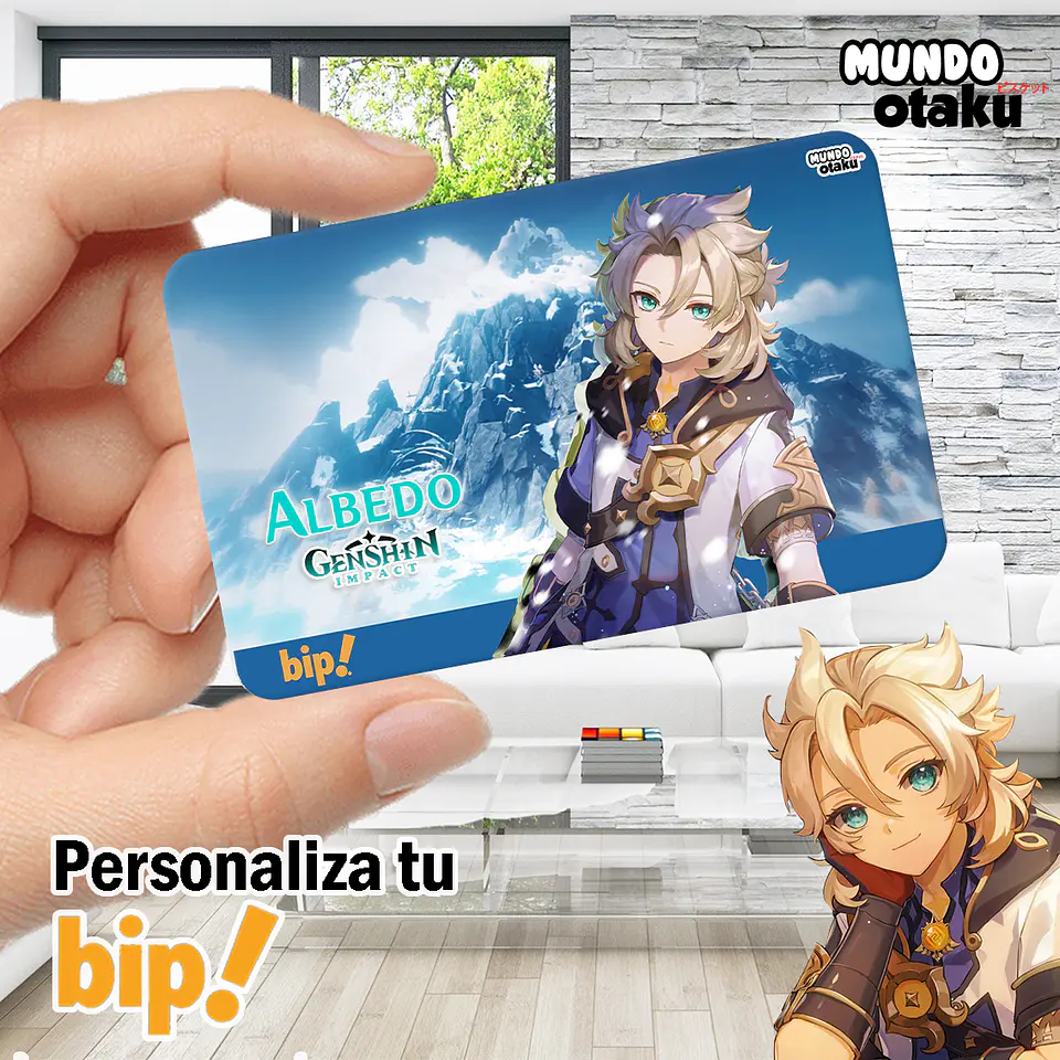 Sticker Tarjeta Bip! - Genshin Impact 1