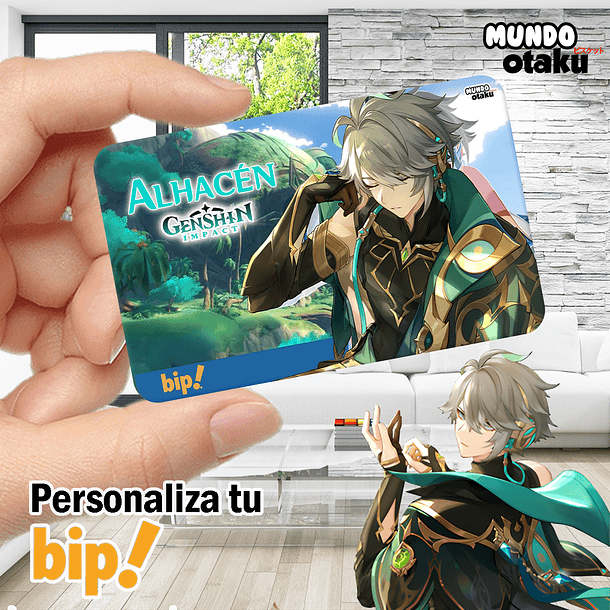 Sticker Tarjeta Bip! - Genshin Impact