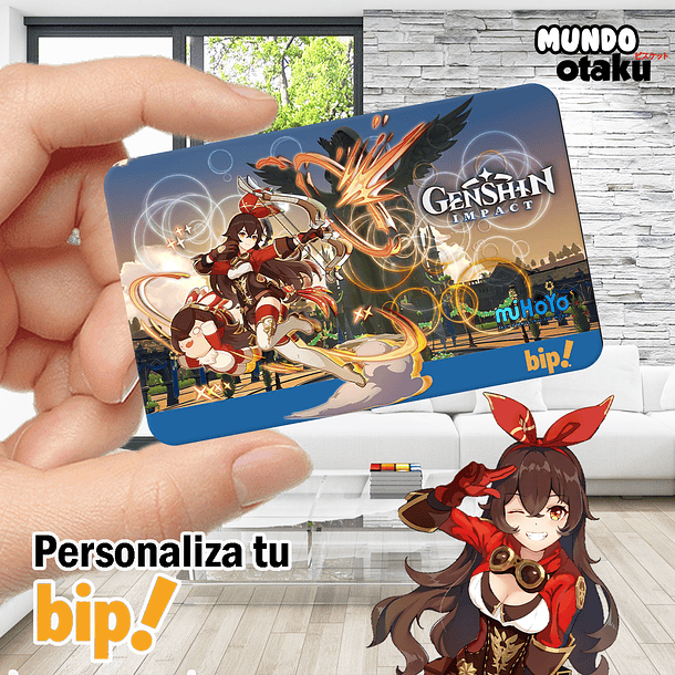 Sticker Tarjeta Bip! - Genshin Impact