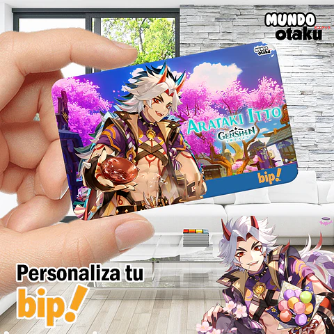 Sticker Tarjeta Bip! - Genshin Impact