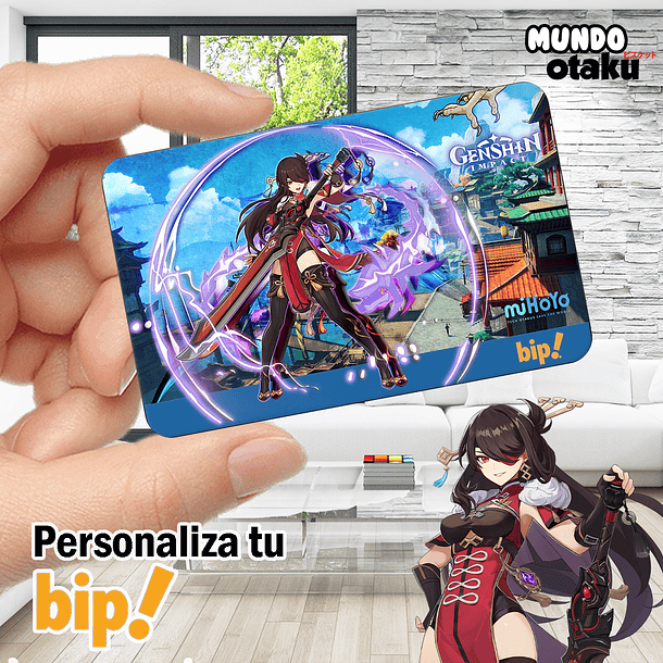 Sticker Tarjeta Bip Genshin Impact 