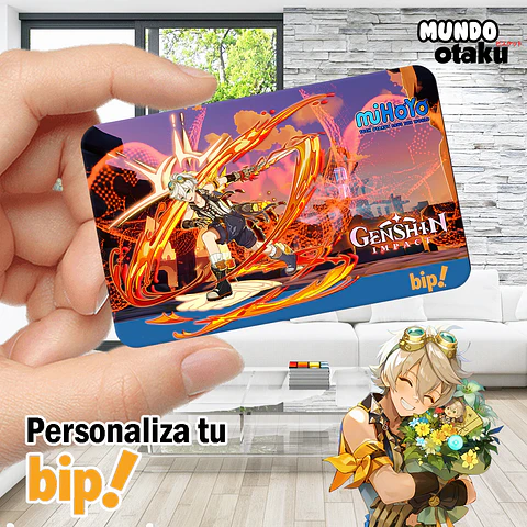 Sticker Tarjeta Bip! - Genshin Impact