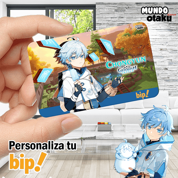 Sticker Tarjeta Bip Genshin Impact 