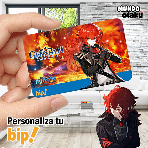 Sticker Tarjeta Bip! - Genshin Impact