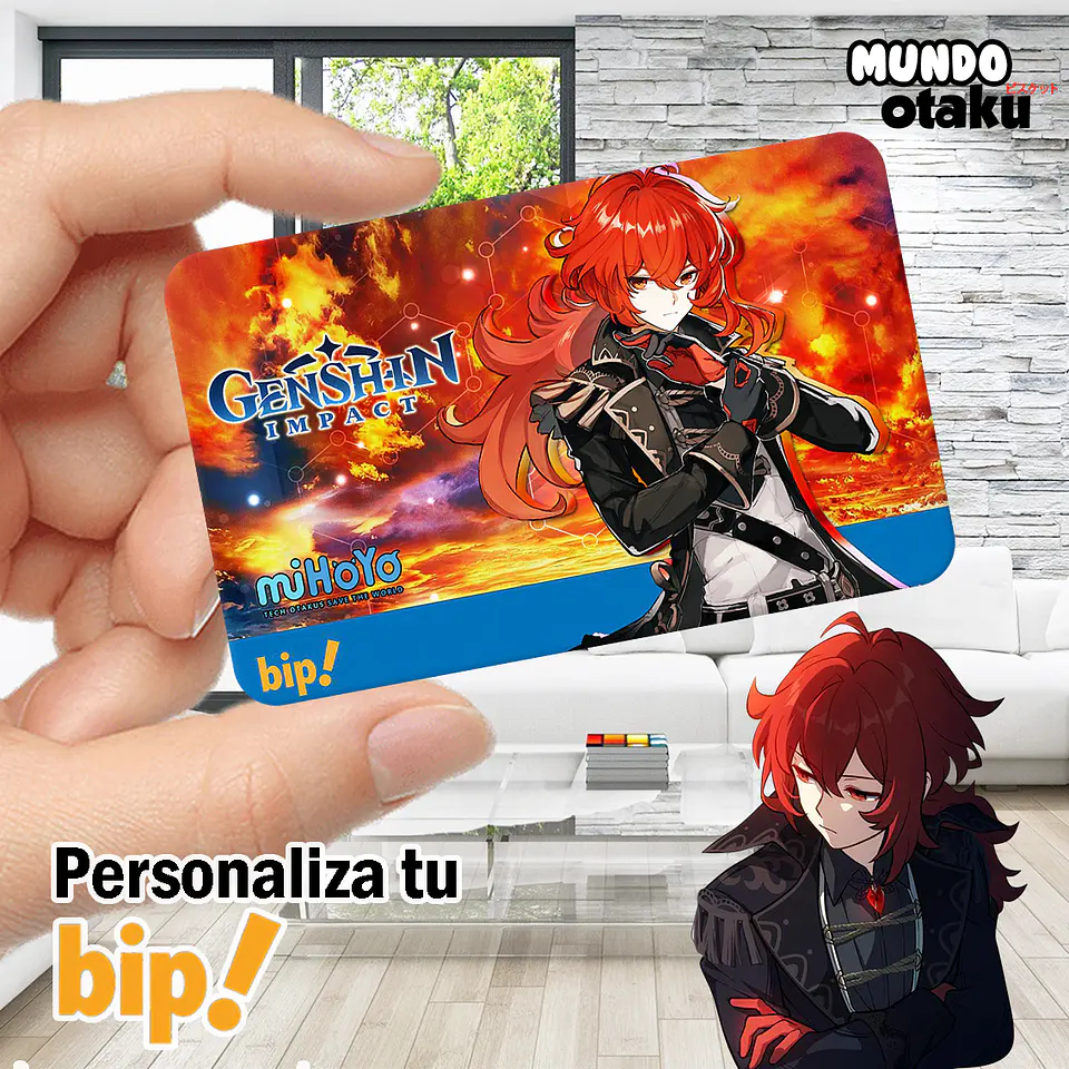 Sticker Tarjeta Bip! - Genshin Impact 1