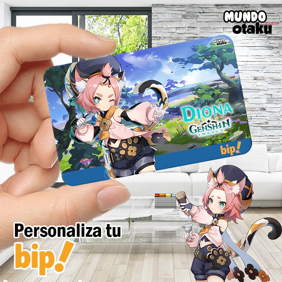 Sticker Tarjeta Bip! - Genshin Impact 1