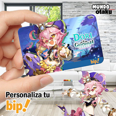Sticker Tarjeta Bip! - Genshin Impact